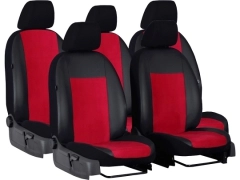 Pokrowce samochodowe do Peugeot 5008 II 5m (2017-...). Pokrowce miarowe alkantara, skórzane w kolorze czerwony, pasują do Peugeot 5008 II 5m (2017-...).