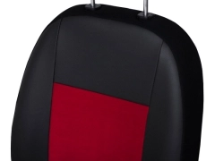 Pokrowce samochodowe do Toyota ProAce City Van 2+1 (2018-...). Pokrowce miarowe alkantara, skórzane w kolorze czerwony, pasują do Toyota ProAce City Van 2+1 (2018-...).