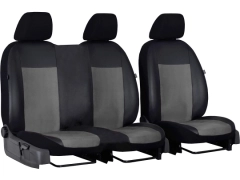 Pokrowce samochodowe do Toyota ProAce City Van 2+1 (2018-...). Pokrowce miarowe alkantara, skórzane w kolorze jasnoszary, pasują do Toyota ProAce City Van 2+1 (2018-...).