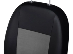 Pokrowce samochodowe do Toyota ProAce City Van 2+1 (2018-...). Pokrowce miarowe alkantara, skórzane w kolorze jasnoszary, pasują do Toyota ProAce City Van 2+1 (2018-...).