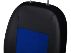 Pokrowce samochodowe do Toyota ProAce City Van 2+1 (2018-...). Pokrowce miarowe alkantara, skórzane w kolorze niebieski, pasują do Toyota ProAce City Van 2+1 (2018-...).