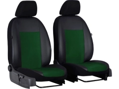 Pokrowce samochodowe do Toyota Hilux VII (2005-2016). Pokrowce miarowe alkantara, skórzane w kolorze zielony, pasują do Toyota Hilux VII (2005-2016).