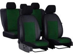 Pokrowce samochodowe, Pokrowce uniwersalne alkantara, skórzane w kolorze zielony,.