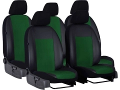 Pokrowce samochodowe do Peugeot 5008 II 5m (2017-...). Pokrowce miarowe alkantara, skórzane w kolorze zielony, pasują do Peugeot 5008 II 5m (2017-...).