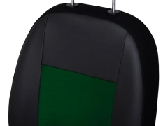 Pokrowce samochodowe do Toyota ProAce City Van 2+1 (2018-...). Pokrowce miarowe alkantara, skórzane w kolorze zielony, pasują do Toyota ProAce City Van 2+1 (2018-...).