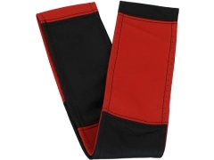 Pokrowce samochodowe, Pokrowce na kierownice skórzane w kolorze czarno - czerwony,.