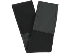 Pokrowce samochodowe, Pokrowce na kierownice skórzane w kolorze czarno - szary,.