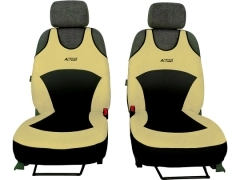 Koszulki samochodowe, Koszulki na siedzenia alkantara, skórzane w kolorze beżowy (wzór A),.