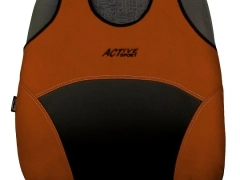 Koszulki samochodowe, Koszulki na siedzenia alkantara, skórzane w kolorze brązowy (wzór A),.