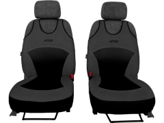 Koszulki samochodowe, Koszulki na siedzenia alkantara, skórzane w kolorze ciemnoszary (wzór A),.
