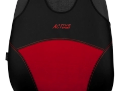 Koszulki samochodowe, Koszulki na siedzenia alkantara, skórzane w kolorze czerwony (wzór B),.