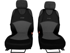 Koszulki samochodowe, Koszulki na siedzenia alkantara, skórzane w kolorze jasnoszary (wzór B),.