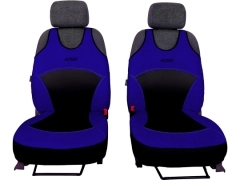 Koszulki samochodowe, Koszulki na siedzenia alkantara, skórzane w kolorze niebieski (wzór A),.