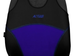 Koszulki samochodowe, Koszulki na siedzenia alkantara, skórzane w kolorze niebieski (wzór B),.