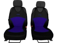 Koszulki samochodowe, Koszulki na siedzenia alkantara, skórzane w kolorze niebieski (wzór B),.
