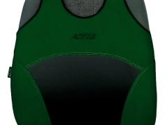 Koszulki samochodowe, Koszulki na siedzenia alkantara, skórzane w kolorze zielony (wzór A),.