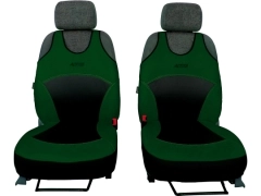Koszulki samochodowe, Koszulki na siedzenia alkantara, skórzane w kolorze zielony (wzór A),.