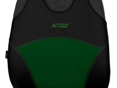 Koszulki samochodowe, Koszulki na siedzenia alkantara, skórzane w kolorze zielony (wzór B),.