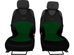 Koszulki samochodowe, Koszulki na siedzenia alkantara, skórzane w kolorze zielony (wzór B),.