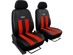 Pokrowce samochodowe, Pokrowce uniwersalne alkantara, skórzane w kolorze ceglasty,.