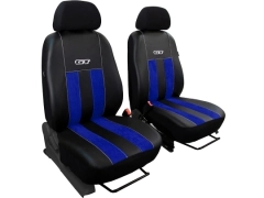 Pokrowce samochodowe, Pokrowce uniwersalne alkantara, skórzane w kolorze niebieski,.