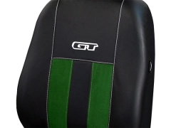 Pokrowce samochodowe, Pokrowce uniwersalne alkantara, skórzane w kolorze zielony,.