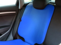 Pokrowce samochodowe, Pokrowce ochronne skórzane w kolorze niebieski,.