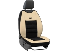 Maty samochodowe, Maty tłoczone skórzane, materiałowe w kolorze beżowy,.