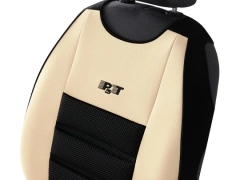 Maty samochodowe, Maty tłoczone skórzane, materiałowe w kolorze beżowy,.