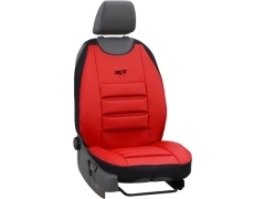 Maty samochodowe, Maty tłoczone skórzane w kolorze czerwony,.