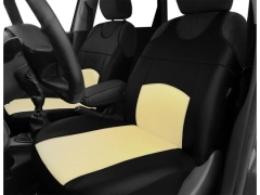 Koszulki samochodowe, Koszulki na siedzenia skórzane w kolorze beżowy,.