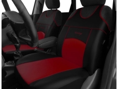 Koszulki samochodowe, Koszulki na siedzenia skórzane w kolorze bordowy,.