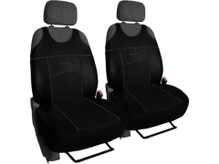 Koszulki samochodowe, Koszulki na siedzenia skórzane w kolorze czarny,.