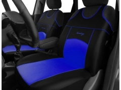 Koszulki samochodowe, Koszulki na siedzenia skórzane w kolorze niebieski,.