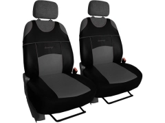 Koszulki samochodowe, Koszulki na siedzenia skórzane w kolorze szary,.