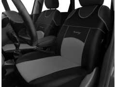 Koszulki samochodowe, Koszulki na siedzenia skórzane w kolorze szary,.