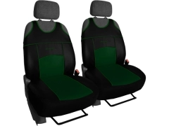 Koszulki samochodowe, Koszulki na siedzenia skórzane w kolorze zielony,.