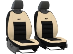 Maty samochodowe, Maty tłoczone skórzane, materiałowe w kolorze beżowy,.