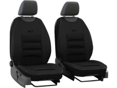 Maty samochodowe, Maty tłoczone skórzane, materiałowe w kolorze czarny,.