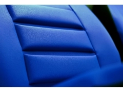 Maty samochodowe, Maty tłoczone skórzane w kolorze niebieski,.
