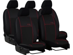 Pokrowce samochodowe do Renault Trafic III 1+1+3x1 (2014-...). Pokrowce miarowe skórzane w kolorze czerwony, pasują do Renault Trafic III 1+1+3x1 (2014-...).