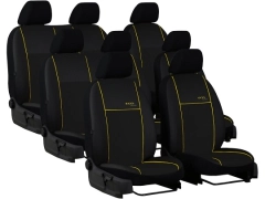 Pokrowce samochodowe do Peugeot Expert III 8m (2017-...). Pokrowce miarowe skórzane w kolorze żółty, pasują do Peugeot Expert III 8m (2017-...).