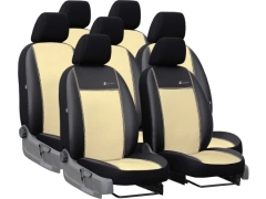 Pokrowce samochodowe do Ford S-max I 7m (2006-2015). Pokrowce miarowe skórzane w kolorze beżowy, pasują do Ford S-max I 7m (2006-2015).
