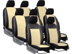 Pokrowce samochodowe do Peugeot Expert III 8m (2017-...). Pokrowce miarowe skórzane w kolorze beżowy, pasują do Peugeot Expert III 8m (2017-...).