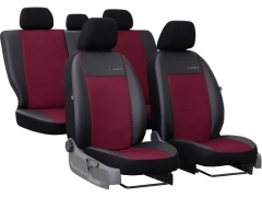 Pokrowce samochodowe, Pokrowce uniwersalne skórzane w kolorze bordowy,.