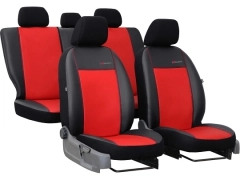 Pokrowce samochodowe, Pokrowce uniwersalne skórzane w kolorze czerwony,.
