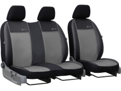 Pokrowce samochodowe do Opel Vivaro C (III) 2+1 (2019-...). Pokrowce miarowe skórzane w kolorze szary, pasują do Opel Vivaro C (III) 2+1 (2019-...).