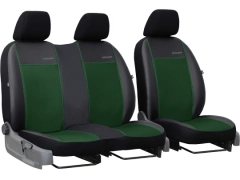 Pokrowce samochodowe do Opel Vivaro C (III) 2+1 (2019-...). Pokrowce miarowe skórzane w kolorze zielony, pasują do Opel Vivaro C (III) 2+1 (2019-...).
