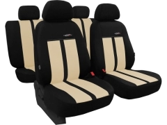 Pokrowce samochodowe, Pokrowce uniwersalne skórzane w kolorze beżowy,.