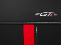 Pokrowce samochodowe, Pokrowce uniwersalne skórzane w kolorze czarno - czerwony,.